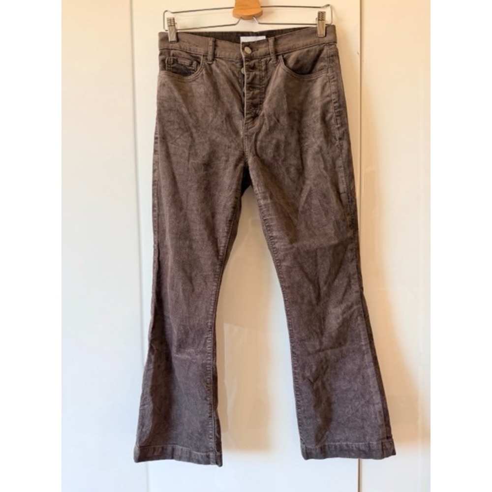 LOFT Made and Loved Button Fly Corduroy Flare Pants Size 27 / 4 Brown